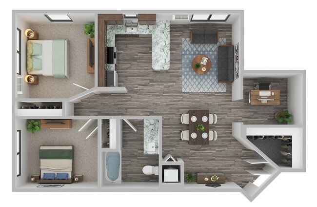 Plano de planta - Mast Apartments I & II