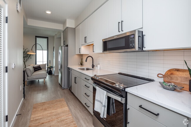 Studio - S1 - 541SF -Kitchen - Parke West Apartments