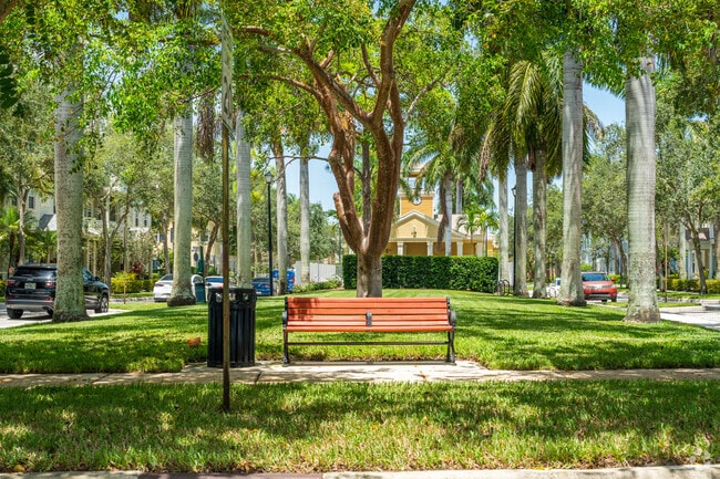 Green spaces with benches and doggy bag stations can be found around Botanica.