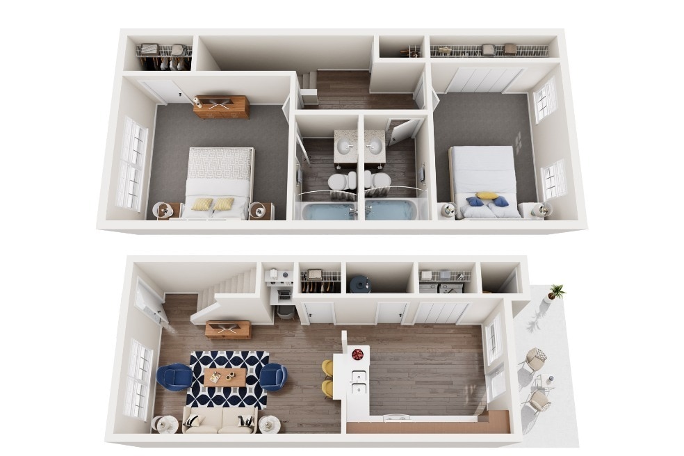 Timber Lakes Apartments – 2B Townhome