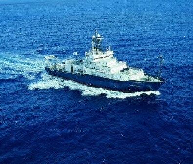 The Scripps Institution of Oceanography research vessel, the Roger Revelle