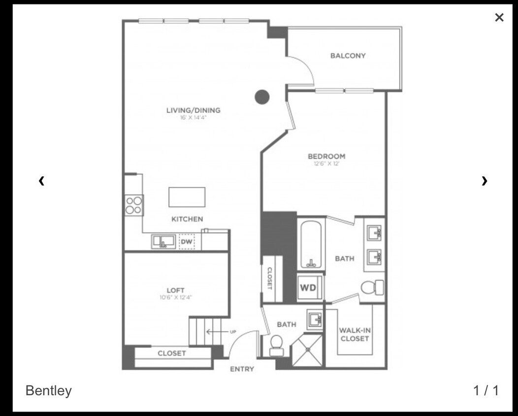 Floor map - 8200 Crestwood Heights Dr