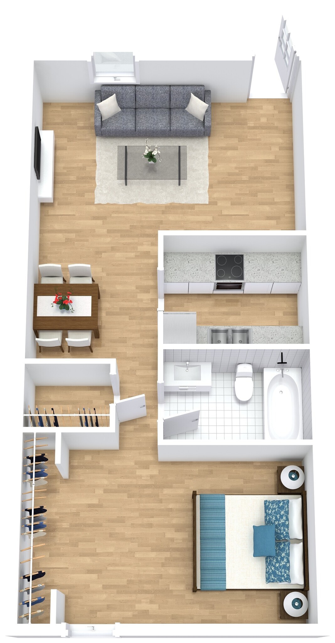 Cypress West Akron Apartments – W. Market St. Garden 1-BR