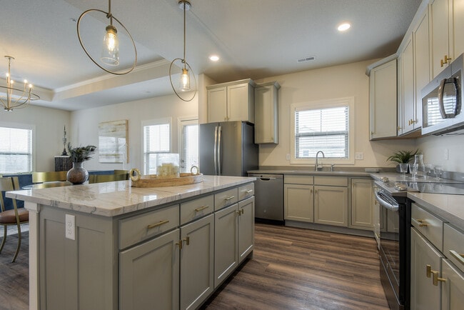Kitchen w/Large Center Island - 9735 Montclaire Dr