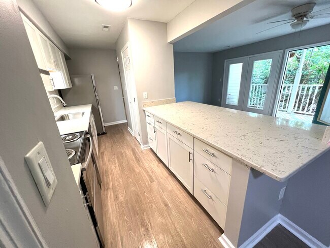 Oversized quartz island for entertaining - 2030 Quaker Landing