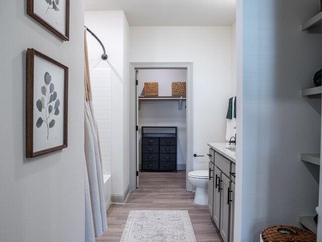 The Sabine: 2BR, 2BA- Secondary Bathroom - The Flats at Ransley