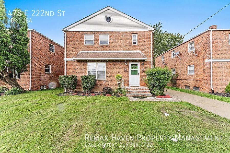 478 E. 222nd UP, Euclid 2 bed 1 bath up Townhouse for Rent in