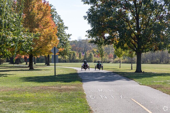 Residents of Tipp City spend time riding bikes on the trails throughout the city.