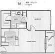 1 Bedroom / 1 Bathroom