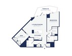 1Ma - 1BD/2BA DEN