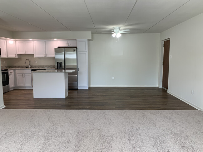 Living Room, Dining Room, Kitchen - Rose Hill Apartments