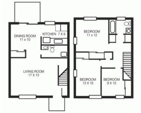 3 HAB/1.5 BA - Carriage Station Homes