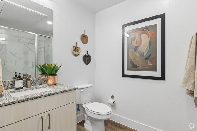 2BR, 2BA - 1,240SF - Primary Bathroom - Loyola Junction