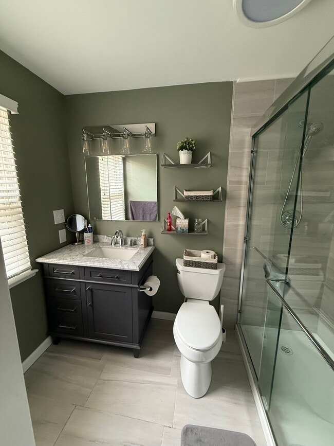 Primary bath renovated 2024 - 32 Village Walk