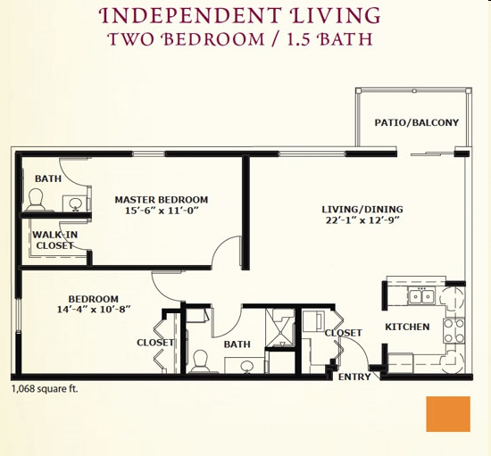 2BR/1.5BA - Primrose Aberdeen Senior Living