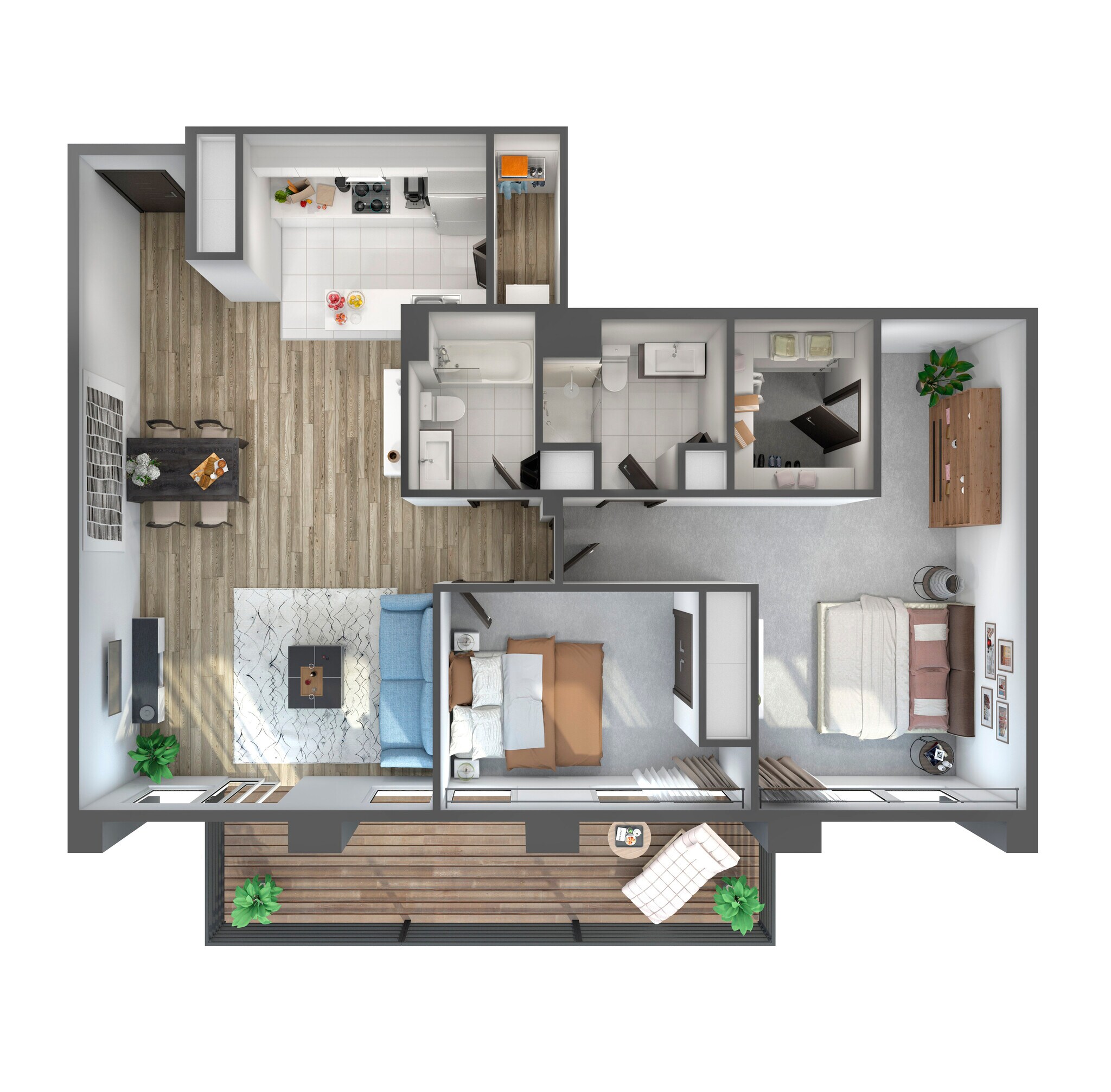 The Shoreline – 2bd/2ba 1365-1390