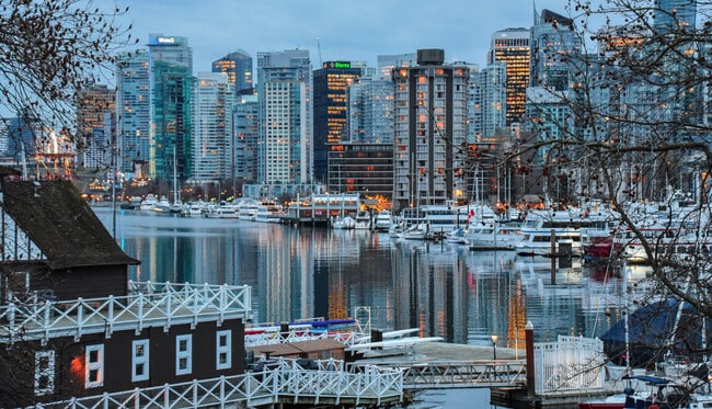 The Richmond skyline at dusk.