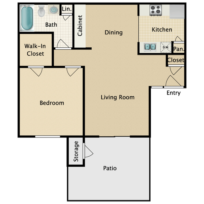 Foto del edificio - Stop by today at the 1 bed / 1 bath of you...