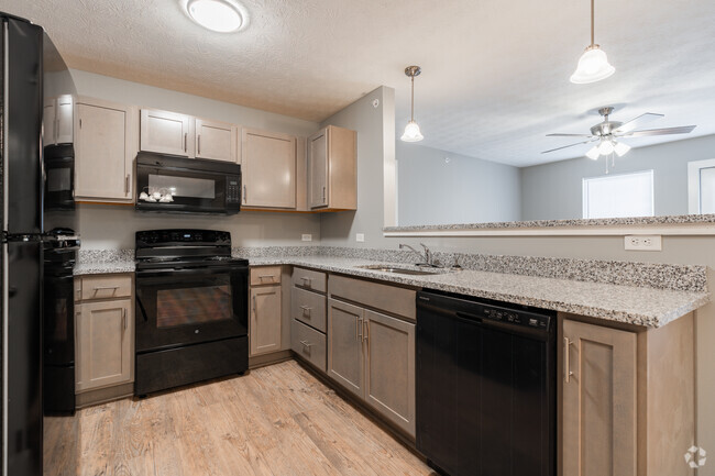 2BR, 2BA - 1090SF - Kitchen - Rivers Edge Residences