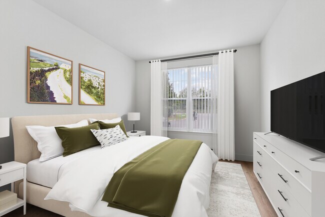 Dormitorio del paquete I renovado con suelo de superficie dura. - eaves RockMeadow
