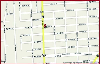 Mapa del área - 14033 NE 6th Ave