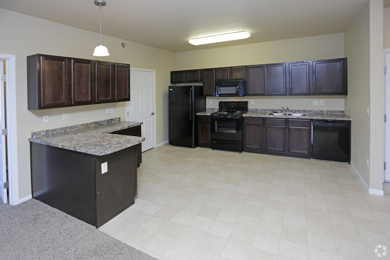 Cocina del apartamento de dos habitaciones - Burlington