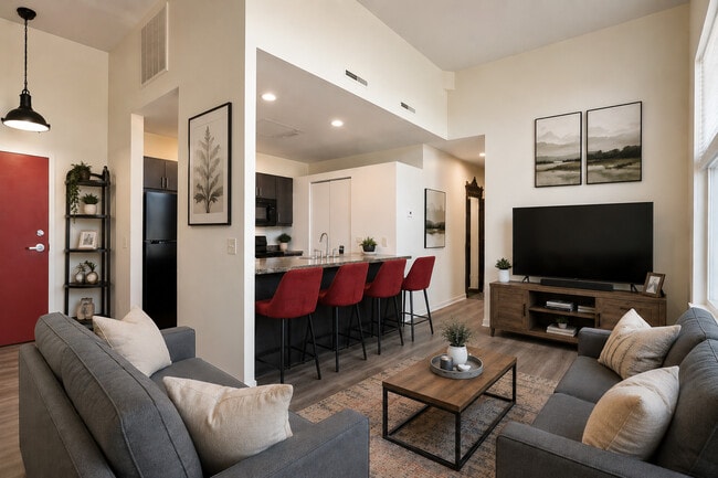 Apt 202 - Living Room - The Lofts At City Hall
