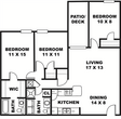 Three Bedroom, Two Bath