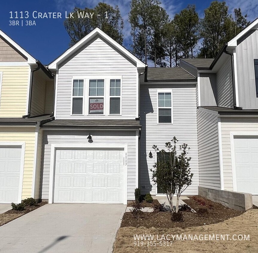 1113 Crater Lk Wy, Durham, NC 27713 Townhome Rentals in Durham NC