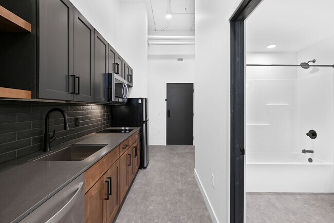 Cocina modelo estudio S3 - Urbane424 Apartments