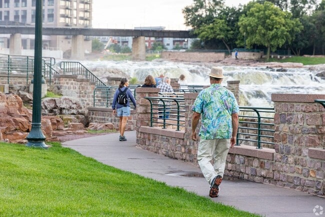 Residents love to watch the water at Falls Park.
