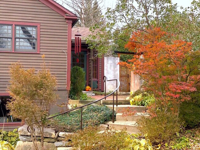 Main steps up from the driveway - 131 East Rd