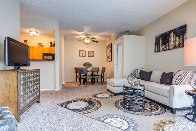 Open Floor Plan Living Area - Harrison Place Apartments