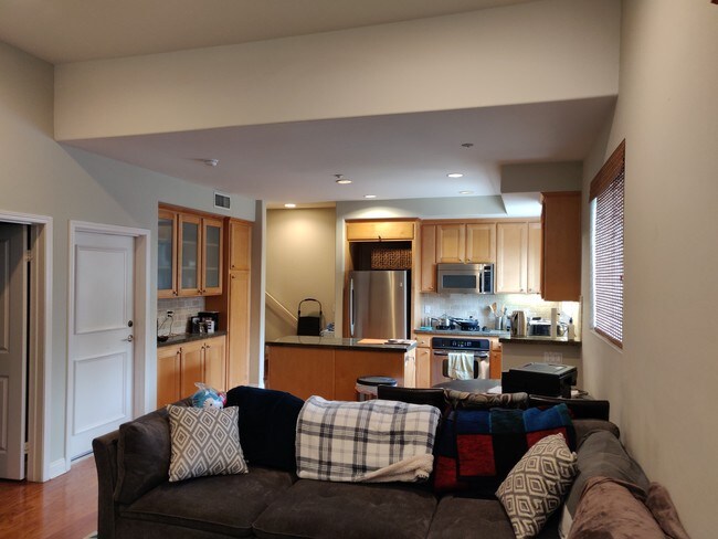 1F Kitchen/Living Room, vaulted ceilings! - 2125 S Bentley Ave
