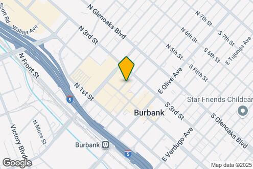 Map Image of the Property - Burbank Center Apartments