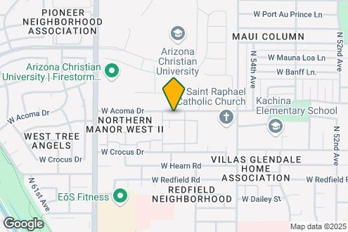 Imagen del Mapa de la Propiedad - Acoma Thunderbird Townhomes