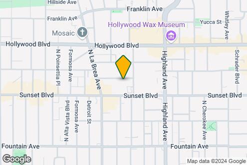 Map Image of the Property - 7020 Lanewood Ave, Los Angeles, CA 90028