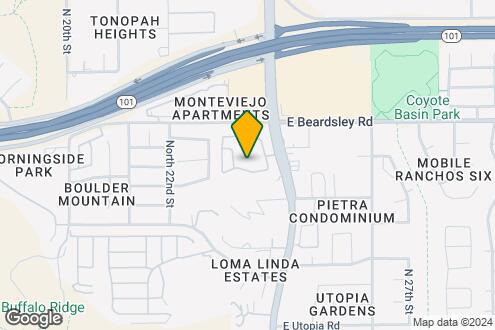 Map Image of the Property - Aria on Cave Creek Apartments