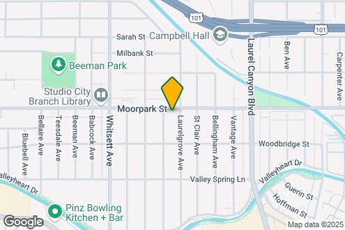 Map Image of the Property - 12314 Moorpark St.