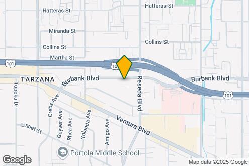 Map Image of the Property - Tarzana West Apartments