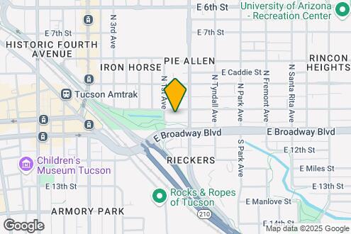 Imagen del Mapa de la Propiedad - Westwood Apartments - 714 E. 10th St Tucso...