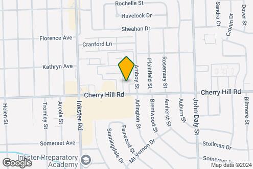 Imagen del Mapa de la Propiedad - Cherry Hill Village Apartments - Dearborn ...