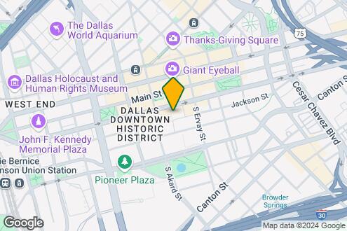 Map Image of the Property - Dallas Power and Lights Lofts