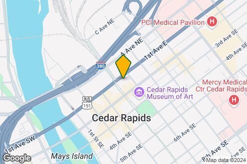 Imagen del Mapa de la Propiedad - Pullman Lofts - Downtown Cedar Rapids.  Pa...