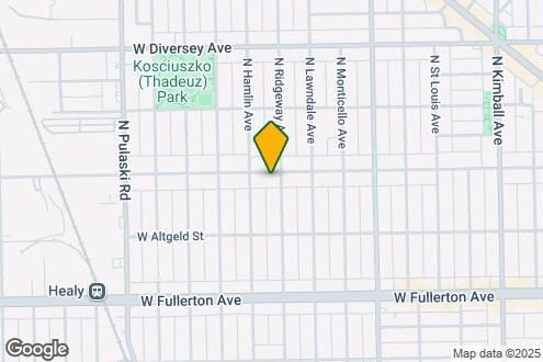 Map Image of the Property - 3741 W Wrightwood Ave