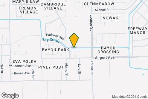 Map Image of the Property - Bayou Bend Apartments