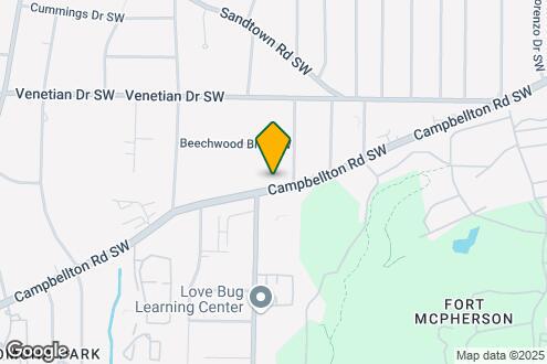 Map Image of the Property - Room in Apartment on Campbellton Rd SW