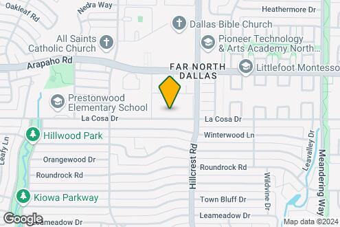 Imagen del Mapa de la Propiedad - Prestonwood Hillcrest Apartments