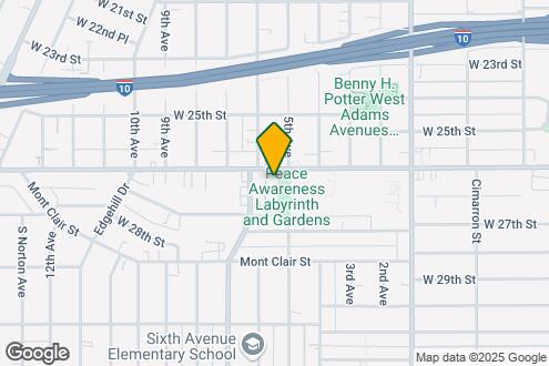 Map Image of the Property - 3528 W Adams Blvd