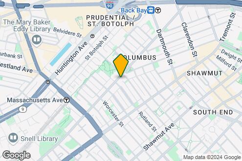 Map Image of the Property - 482 Columbus Ave